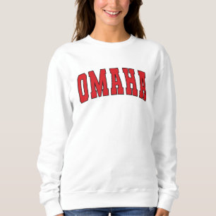 Omaha Nebraska Vintage College Style Sweatshirt