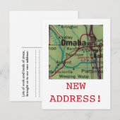 Omaha Nouveau faire-part d'adresse (Devant / Derrière)