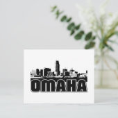 Omaha Skyline Briefkaart (Staand voorkant)