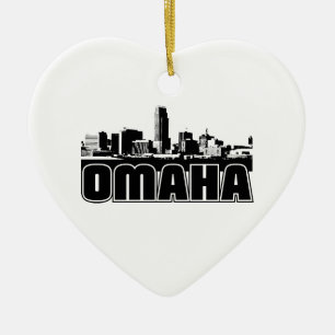 Omaha Skyline Keramisch Ornament