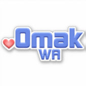 Omak Washington Sticker (Voorkant)