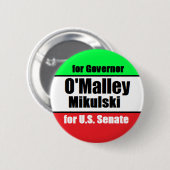 O'Malley Mikulski Button (Voorkant /achterkant)