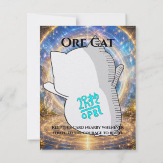 Omamori Card #007 – Ore Cat | Courage • Action Kaart