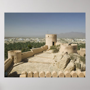 Oman, de Batinah-vlakte, Nakhal. Nakhal Fort, bij Poster