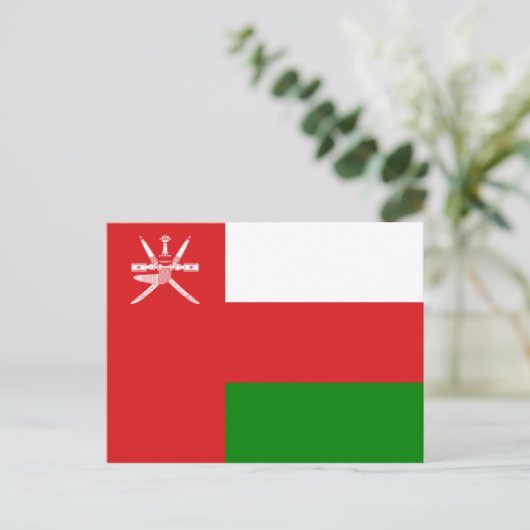 Oman Flag Briefkaart (Staand voorkant)