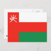 Oman Flag Briefkaart (Voorkant / Achterkant)