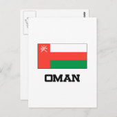 Oman Flag Briefkaart (Voorkant / Achterkant)