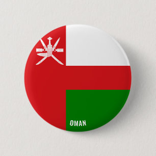 Oman Flag Charming Patriotic Ronde Button 5,7 Cm