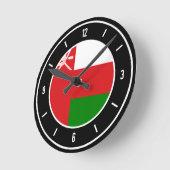 Oman Flag Elegant Ronde Klok (Hoek)