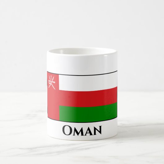 Oman Flag Koffiemok (Center)