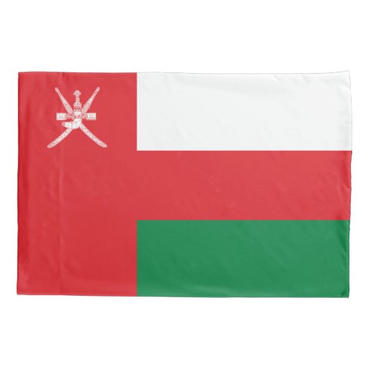 Oman Flag Kussensloop (Achterkant)