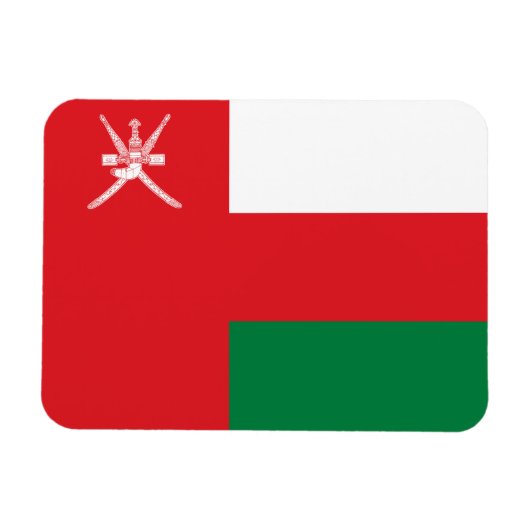 Oman Flag Magneet (Horizontaal)