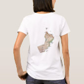 Oman Flag + Map + Tekst T-Shirt (Achterkant)