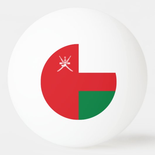 Oman Flag Pingpongballen (Voorkant)
