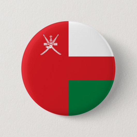 Oman Flag Ronde Button 5,7 Cm (Voorkant)