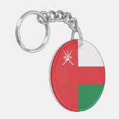 Oman Flag Sleutelhanger (Voorkant Links)