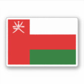 Oman Flag Sticker (Voorkant)