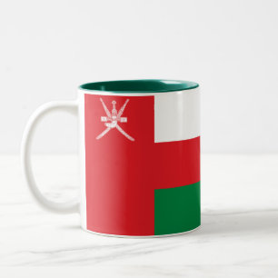 Oman Flag Tweekleurige Koffiemok