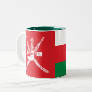 Oman Flag Tweekleurige Koffiemok
