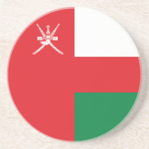 Oman Flag Zandsteen Onderzetter
