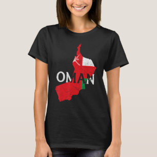 Oman Landkaart Vlag Trots Omaanse Patriottisch T-shirt