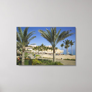 Oman, Muscat, Al, Jissah. Shangri, La Barr Al, Canvas Afdruk