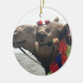 Oman Muscat Camel Fotokunst Print Keramisch Ornament (Links)