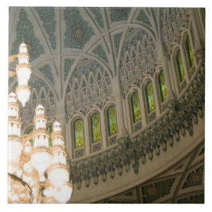Oman, Muscat, Sultan Qaboos-moskee Tegeltje