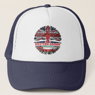 Oman Omani British Tree Roots Flag Trucker Pet