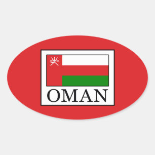 Oman Ovale Sticker