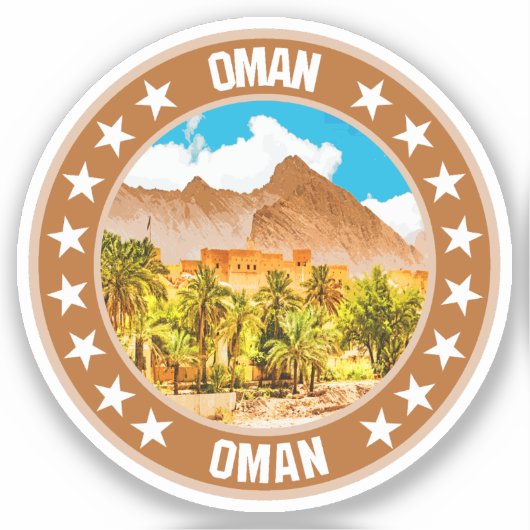 Oman Sticker (Voorkant)