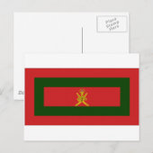 Oman Sultan Flag Briefkaart (Voorkant / Achterkant)