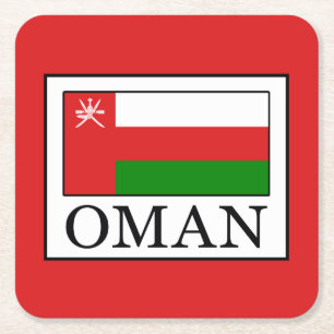Oman Vierkante Kartonnen Onderzetter