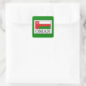 Oman Vierkante Sticker (Tas)