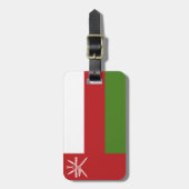 Oman vlag bagagelabel (Voorkant verticaal)