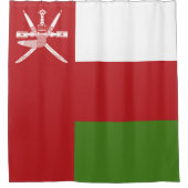 Oman vlag douchegordijn (Voorkant)