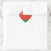 Oman Vlag Hart Sticker (Tas)