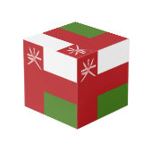 Oman vlag kubus (Achter hoekig)