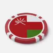 Oman vlag poker chips (Enkel)