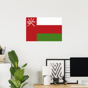 Oman vlag poster