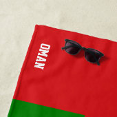 Oman Vlag Prachtig Patriottisch Strandlaken (In situ)
