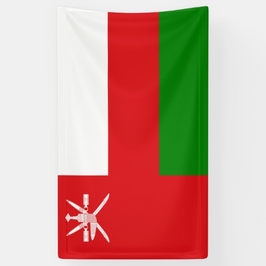 Oman vlag spandoek (Verticaal)