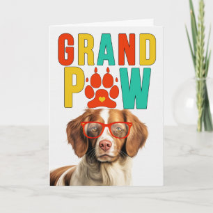 OmaPAW Brittany Spaniel Oma/Opa-dag Feestdagen Kaart