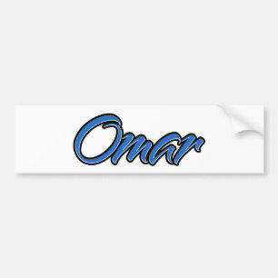 Omar Name Blue Autocollants