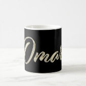 Omar Name whitegold Tasse Teetasse Kaffeetasse Koffiemok (Center)