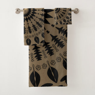 "Omarm Allure met gouden stencil Bad Handdoek