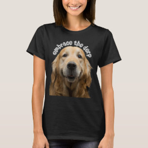 Omarm de Derp Derpy Dog Derpy Golden Retriever T-shirt