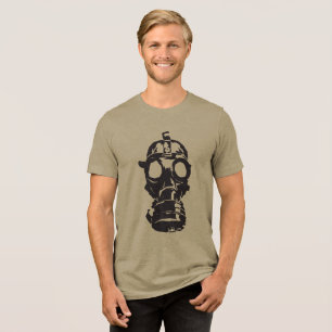 Omarm de Edgy Vibe met Cool Retro Gas Mask Tri-Blend Shirt