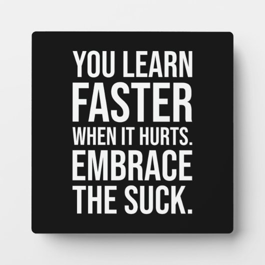 Omarm de eend, de gymbool, de puinhoop, het succes fotoplaat (Voorkant)