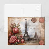 Omarm de Elegantie: Paris briefkaart (Voorkant / Achterkant)